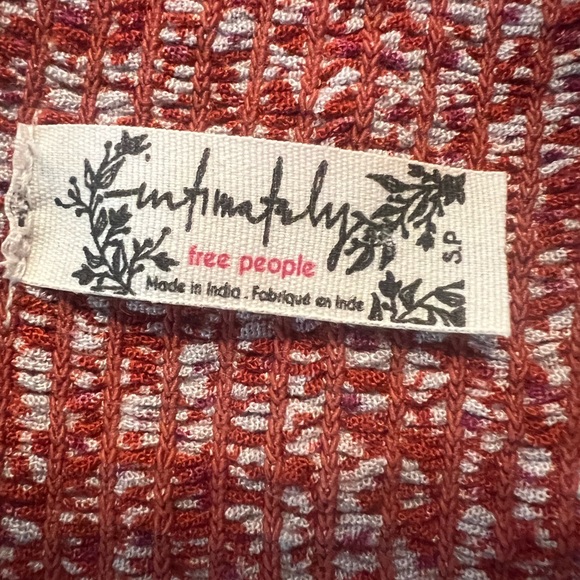 Free People Intimately Floral Print Gabriela Halter Boho Midi Dress Small SP - Picture 7 of 10